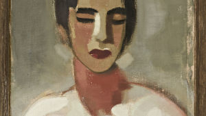 Porträtt av kvinna målat av Helene Scherfbeck