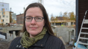 Planläggningsdirektör Päivi Korkealaakso säger att området är klassat som industriområde och att det är svårt att i det här skedet ta ställning till vad man skulle kunna använda området till. Päivi Korkealaakso, Vasas planläggningsdirektör.