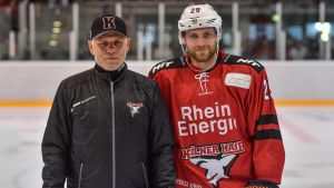 Leon Draisaitl tränar hemma i Köln tillsammans med hockeylegendaren och pappan Peter Draisaitl. Leon Draisaitl tränar hemma i Köln tillsammans med hockeylegendaren och pappan Peter Draisaitl.