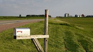 Idahos jordbruksområden hör till de som har en förhöjd självmordsfrekvens Vy över åker och jordbrukssamhälle i Idaho