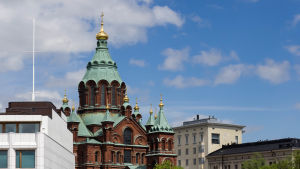 Om ena föräldern tillhör den ortodoxa eller katolska kyrkan är det mer troligt att den blir medlem där än den evengelisk-lutherska kyrkan. Ortodoxa kyrkan i Helsingfors.