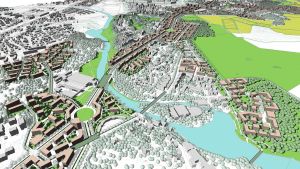 Visionen för hur Lahtisleden ser ut i framtiden. Så här ser planerna för Lahtisleden ut.
