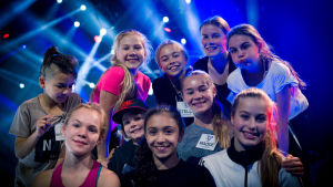 De här dansarna kommer att stå på scenen många gånger i MGP-finalen. MGP 2017, harjoitus, 21.09.2017