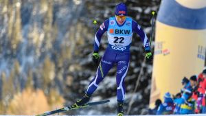 Vuorinen fick nog, liksom Hakola. (Arkivbild) Lauri Vuorinen åker skidor.