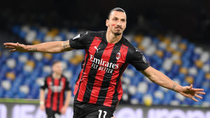 AC Milan skrev ett avtal med EA Sports för bara ett par månader sedan. Zlatan Ibrahimovic gjorde två mål mot Napoli.