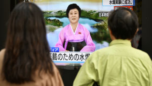 Beskedet om Nordkoreas sjätte kärnprovsprängning kom via nordkoreanska tv-nyheter Beskedet om Nordkoreas sjätte kärnprovsprängning kom via nordkoreanska tv-nyheter