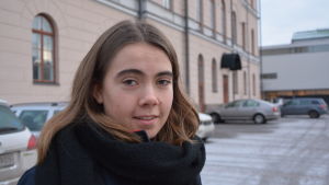 Ellen Sahlström. Ellen Sahlström på Vasa Övningsskolas gymnasium var en av initiativtagarna till #övistoo.
