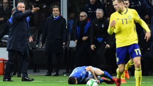 Den upprörda chefstränaren Gian Piero Ventura fick sparken efter debaclet mot Sverige. Gian Piero Vetura fick sparken efter debaclet mot Sverige.