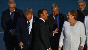 Trum är som bäst i Biarritz i Frankrike där han deltar i G7 ländernas toppmöte Macron & company på G7.