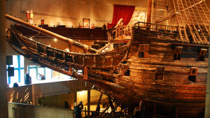 Wasaskeppet. Ett stort misslyckande på 1600-talet men dagens mest framgångsrika museum i Sverige. Wasaskeppet i Stockholm.