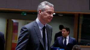 Frankrikes finansminister Bruno Le Maire är nöjd med kompromissen. Bruno Le Maire.
