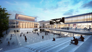 Arkitektens bild av Wasa Station 2016. Arkitektens bild av Wasa Station.