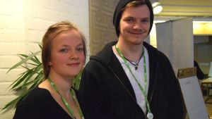 Tonje Lindeman kommer från Helsingfors, Robin Wikstedt från Kyrkslätt. ung kvinna och man