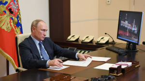 President Putin har konsekvent tillbakavisat att den ryska staten skulle ha varit inblandad i förgiftningen av Navalnyj. Russian President Vladimir Putin