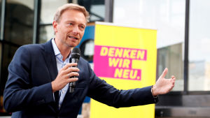 Christian Lindner, ordförande för det tyska liberala partiet Freie Demokratische Partei, FDP. 