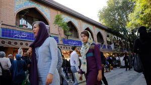 Den gamla basaren i Teheran, Iran. 