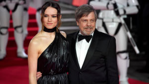 Daisy Ridley och Mark Hamill.