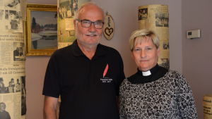 Bertel Mårtenson från Liljendal blev invald och Stina Lindgård blir kyrkoherde i Agricola svenska församling. Arkivbild. Bertel Mårtenson och Stina Lindgård.