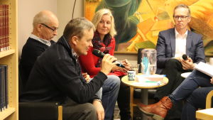 Folke Öhman, Edgar Sjövall, Barbara Heinonen och Patrik Nygrén. Edgar Sjövall, Folke Öhman, Barbara Heinonen och Patrik Nygrén.
