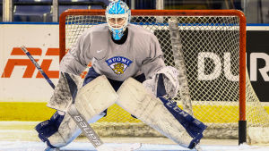 Målvakten Ukko-Pekka Luukkonen är en nyckelspelare för Juniorlejonen. Målvakten Ukko-Pekka Luukkonen är en nyckelspelare för Juniorlejonen.