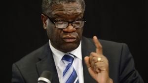 Många röster för gynekologen Denis Mukwege. Den kongolesiska gynekologen Denis Mukwege.