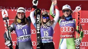 Lara Gut vann störtloppet i Cortina.