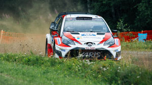 Esapekka Lappi triumferade i Jyväskylä i en bil byggd i Puuppola. Esapekka Lappi vann Finlands VM-rally.