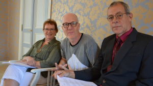 Ingeborg Spiik, Riddo Ridberg och Johan Simberg. Ingeborg Spiik, Riddo Ridberg och Johan Simberg.