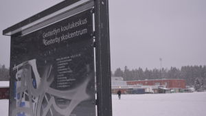 Skolorna ligger redan nu nära varandra med campusplanerna ska stärka samarbetet. En skyld med karta över Gesterby skolcentrum.
