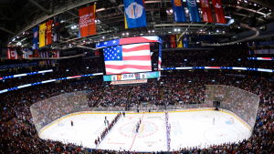 World Cup spelades i Toronto 2016 efter en paus på tolv år. Bild på hockeyarenan i Toronto.