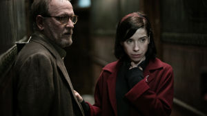 Prisade vänner. Både Sally Hawkins och Richard Jenkins är Oscarsnominerade 2018. Elisa och grannen Giles tyr sig till varandra.