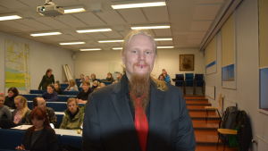 Veli-Matti Mäkelä åkte hela vägen från Kotka för att delta. Veli-Matti Mäkelä.