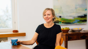 Sara Ehnholm-Hielm säger att hon gärna skulle se en större diversitet bland författarna. sara ehnholm hielm