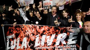 "Befria Lula". Demonstration den 5 september 2018. "Befria Lula". Demonstration den 5 september 2018
