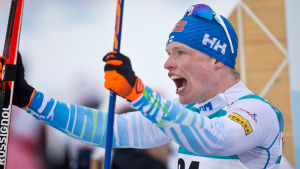 Iivo Niskanen försöker förlänga guldsviten Iivo Niskanen jublar