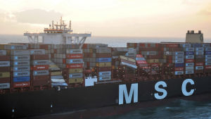 MSC Zoe som blev färdigt år 2015, är 395 meter långt. Det har fått sitt namn efter Gianluigi Apontes barnbarn. Aponte är styrelseordförande för rederiet Mediterranean Shipping Company som äger fartyget MSC Zoe är 395 meter långt. Det har fått sitt namn efter Gianluigi Apontes barnbarn. Aponte är styrelseordförande för Mediterranean Shipping Company som äger fartyget
