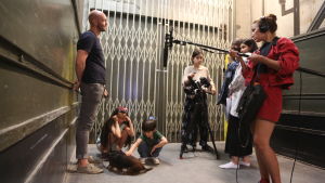 Scener från en av akademins workshopar Workshop of The Academy of Moving People and Images
