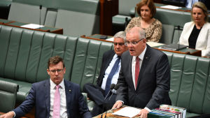 Australiens konservativa premiärminister Scott Morrison informerade parlamentet om sofistikerade cyberattacker mot parlamentet och politiska partier Australiens konservativa premiärminister Scott Morrison informerade parlamentet om sofistikerade cyberattacker mot parlamentet och politiska partier