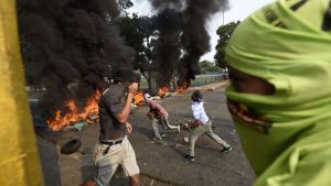 Oroligt i gränsstaden Ureña, Venezuela. Oroligt i gränsstaden Ureña, Venezuela