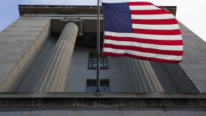 Amerikanska justitieministeriet Det amerikanska justitieministeriets byggnad i Washington den 20 mars 2019.
