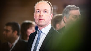 Partiordförande Jussi Halla-aho. Eduskuntavaalit 2019. Pikkuparlamentin tulosilta. Jussi Halla-aho.
