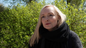 Maria Ohisalo tog över som De grönas partiordförande i juni. Maria Ohisalo lähikuvassa.