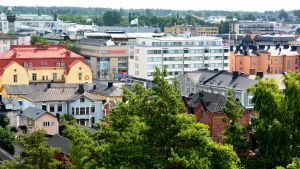 Arkivbild. Boström har arbetat på Borgå stad i drygt 40 år. Borgå stad sett från Näse sten.
