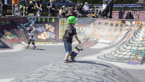 De yngsta skejtarna var bara några år gamla. Helride 2019 / Suvilahti / Helsinki 13.07.2019
