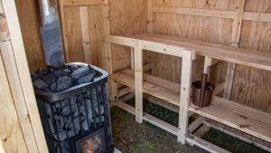 partiolaisten sauna jamboreella