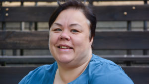 Katarina Nikkanen gjorde en av sista största roller i årets pjäs. Katarina Nikkanen