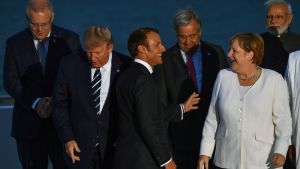 Stämningen mellan G7-ledarna var mer avslappnad än i fjol. Stämningen mellan världsledarna var klart mer avslappnad under årets G7-möte
