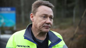 Kimmo Aho, huvudförtroendeman vid Nestes raffinaderi i Nådendal. Kimmo Aho, huvudförtroendeman vid Nestes raffinaderi i Nådendal