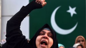 Protester mot USA i Lahore, Pakistan 3.1.2020 Protester mot USA i Lahore, Pakistan 3.1. 2020
