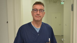 Mikael Granholm, veterinär vid Evidensia i Reso. Mikael Granholm, veterinär vid Evidensia i Reso.